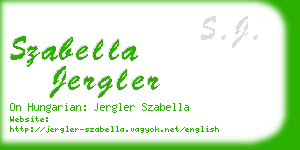 szabella jergler business card
